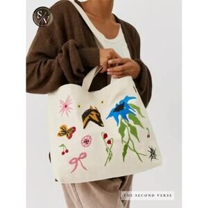 BAGGU Jessica Williams Horizontal Embroidery Duck Bag